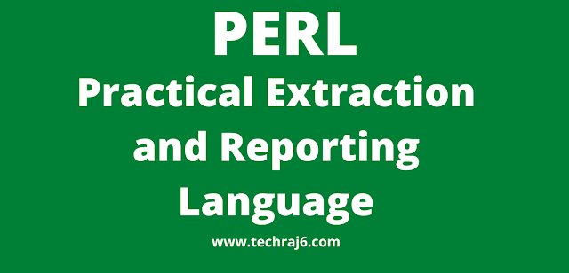 PERL full form, What is the full form of PERL