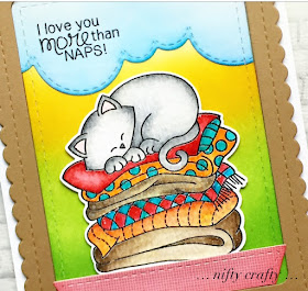 More than Naps Card by February Guest Designer Valliam | Newton's Naptime Stamp Set and die set by Newton's Nook Designs #newtonsnook #handmade