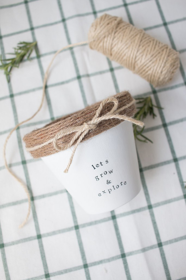 DIY: Tunea un un macetero de terracota y dejalo así de chulo...BUENO