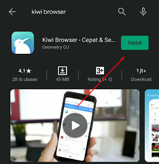 Cara Menghapus Semua Pesan Facebook Messenger di android kiki browser