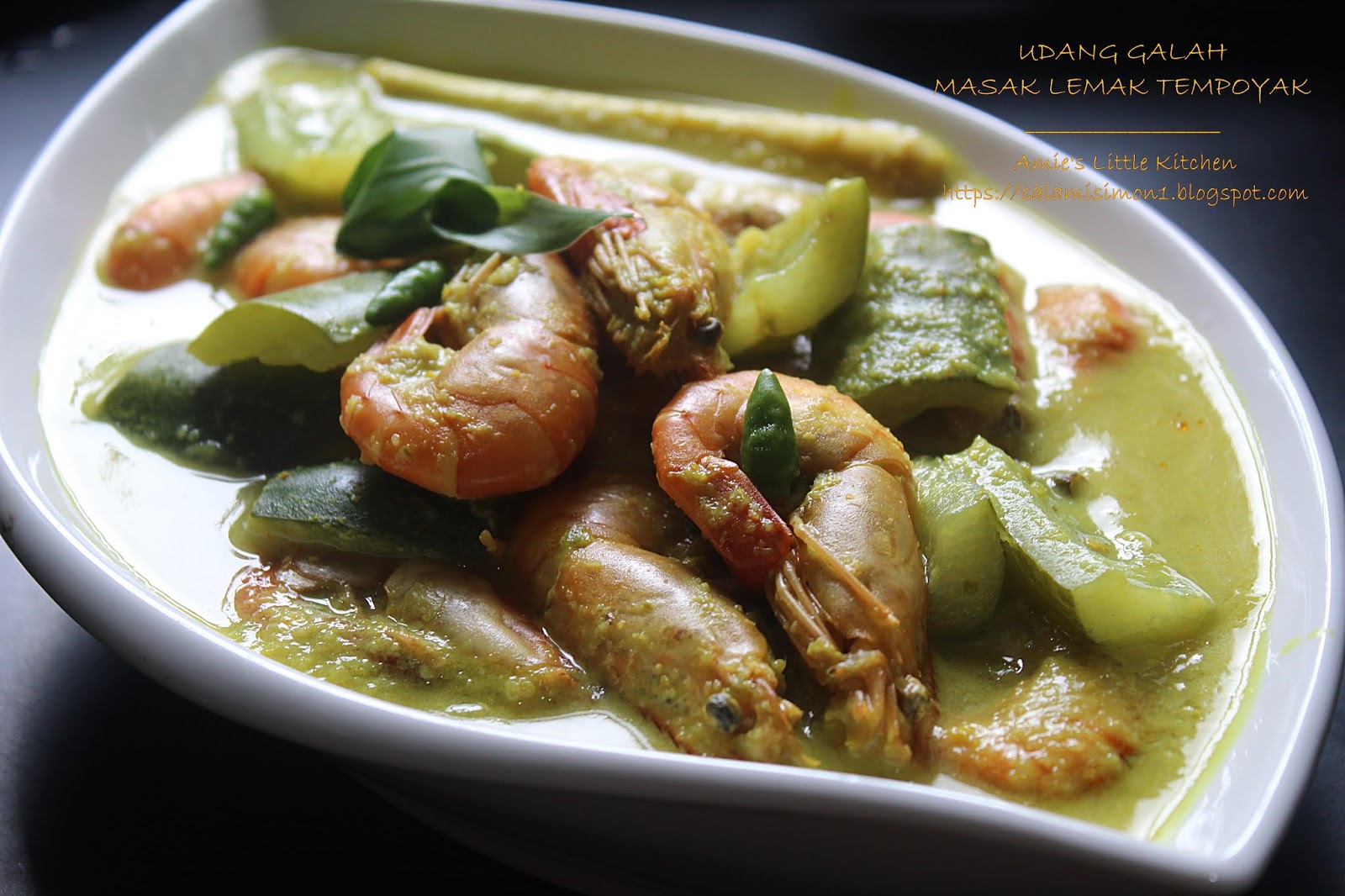 Udang Galah Masak Lemak Tempoyak Amie's Little Kitchen