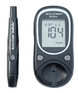 جهاز قياس وتحليل نسبة السكر فى الدم  اكوا  تشيك اكتيف المانى -  Accu-Chek Active Blood Glucose Meter