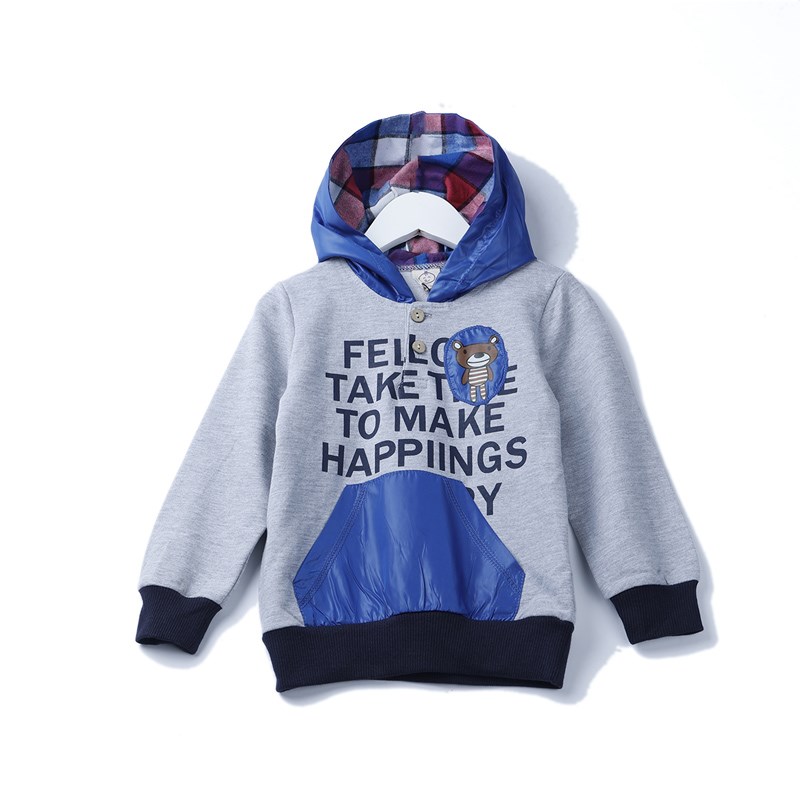 Áo Hoodies Trẻ Em Cotton Tay Dài In Chữ – BELDINO 158290