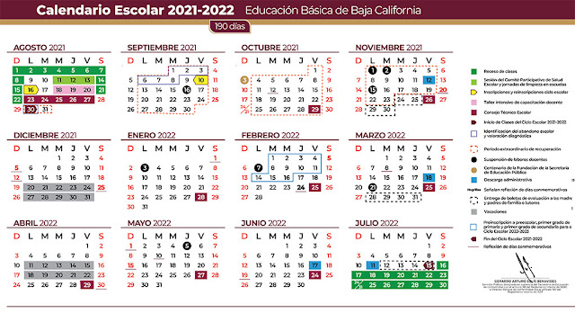 calendario escolar 2021-2022