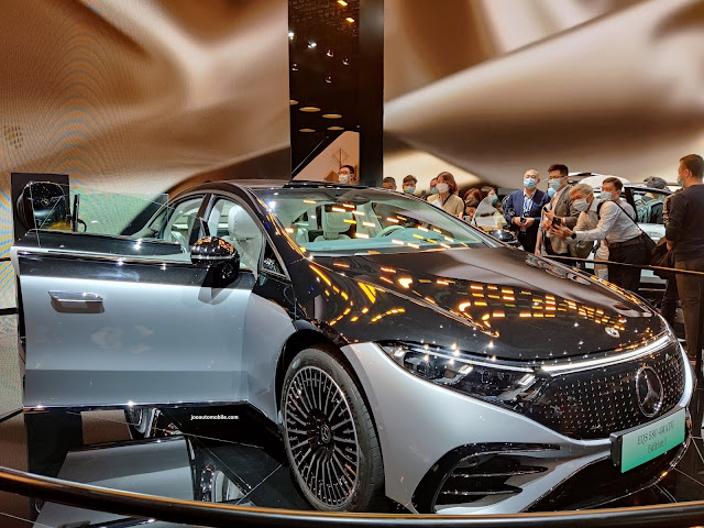 مرسيدس بنز EQS 2022 الجديدة كليا أول سيارة تستخدم حصريا لطرازات EV