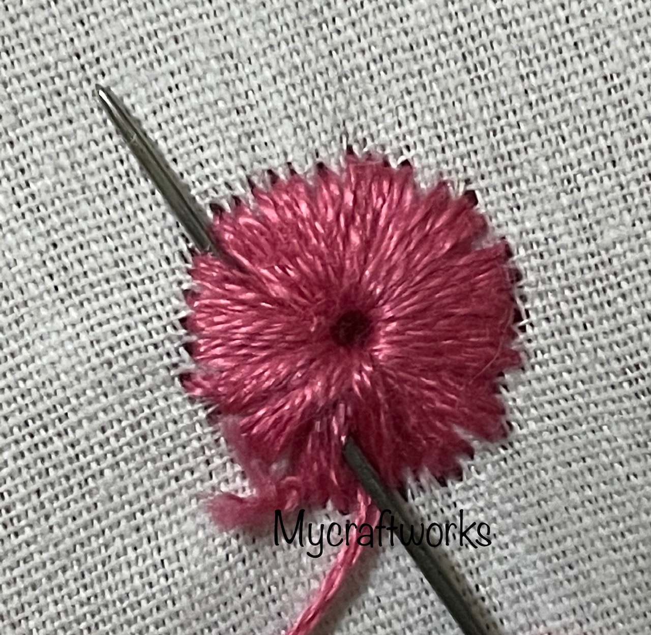 MY CRAFT WORKS Embroidery Stitch Tutorial Eyelet Stitch