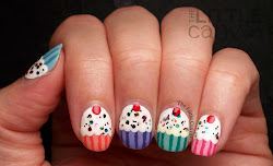 nail cupcake birthday nails colors different