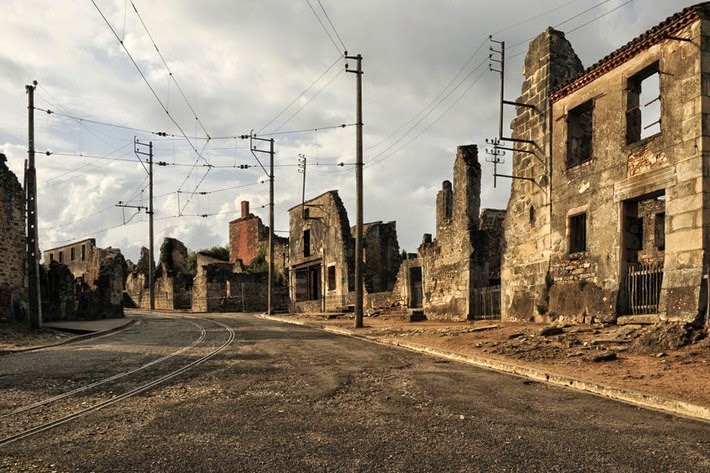Historical Abandoned Place in Oradour-sur-Glane, France