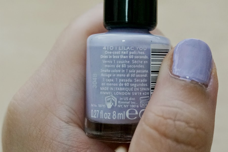 Rimmel 60 Seconds Nail Polish in Lilac You 