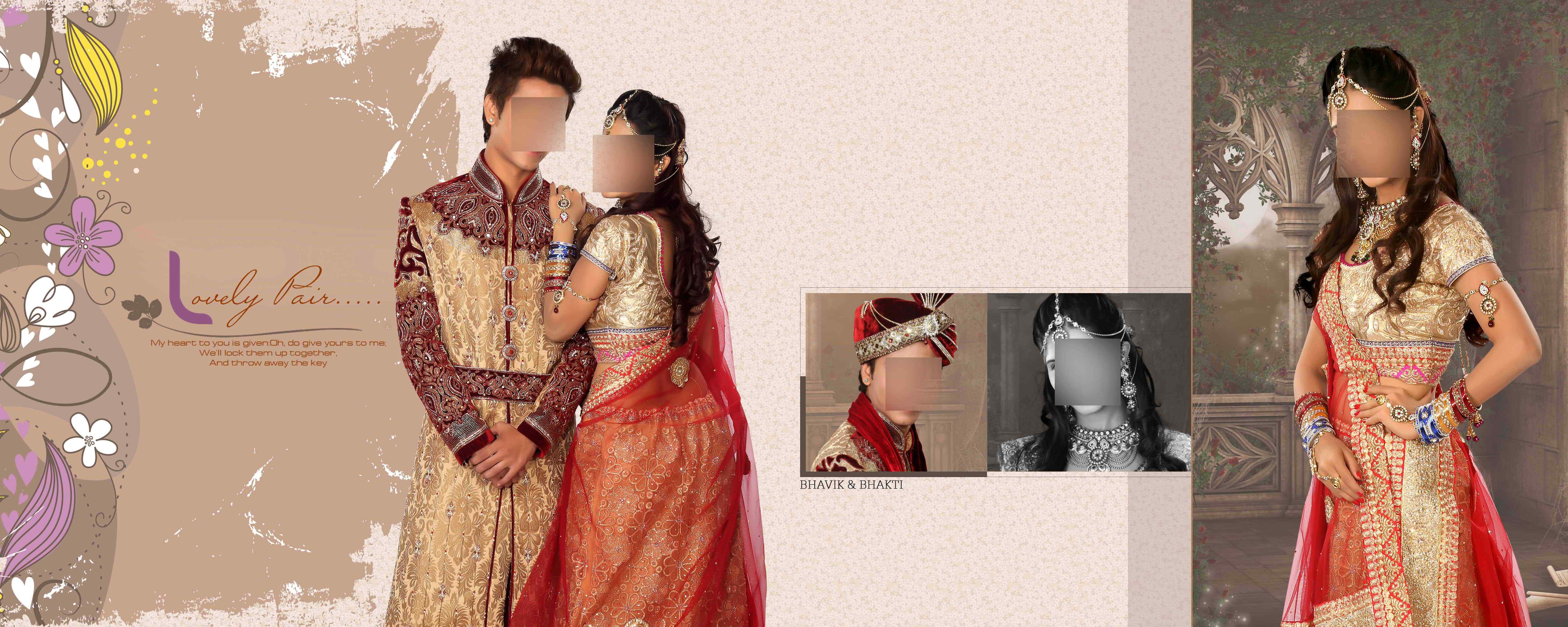 Indian Wedding And Engagement Photo Album Sheets Vol 3 Psd 
