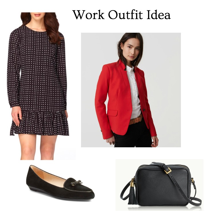 polka dot dress for work