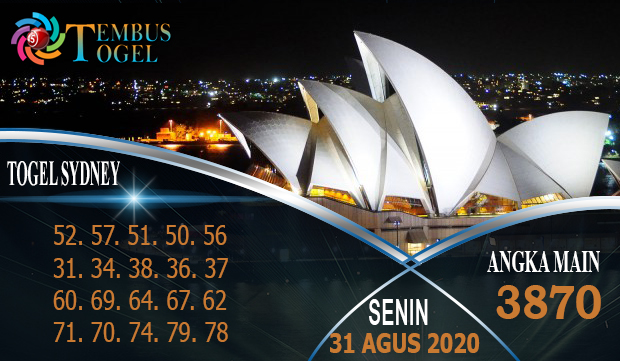 Prediksi Angka Togel Sidney Senin 31 Agustus 2020