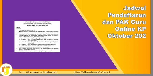 Jadwal Pendaftaran PAK Guru Online KP Oktober 202