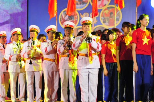 Đoàn quân nhạc VN phục vụ chương trình Lễ xuất quân Đoàn thể thao Việt Nam tham gia SEA games 30 năm 2021