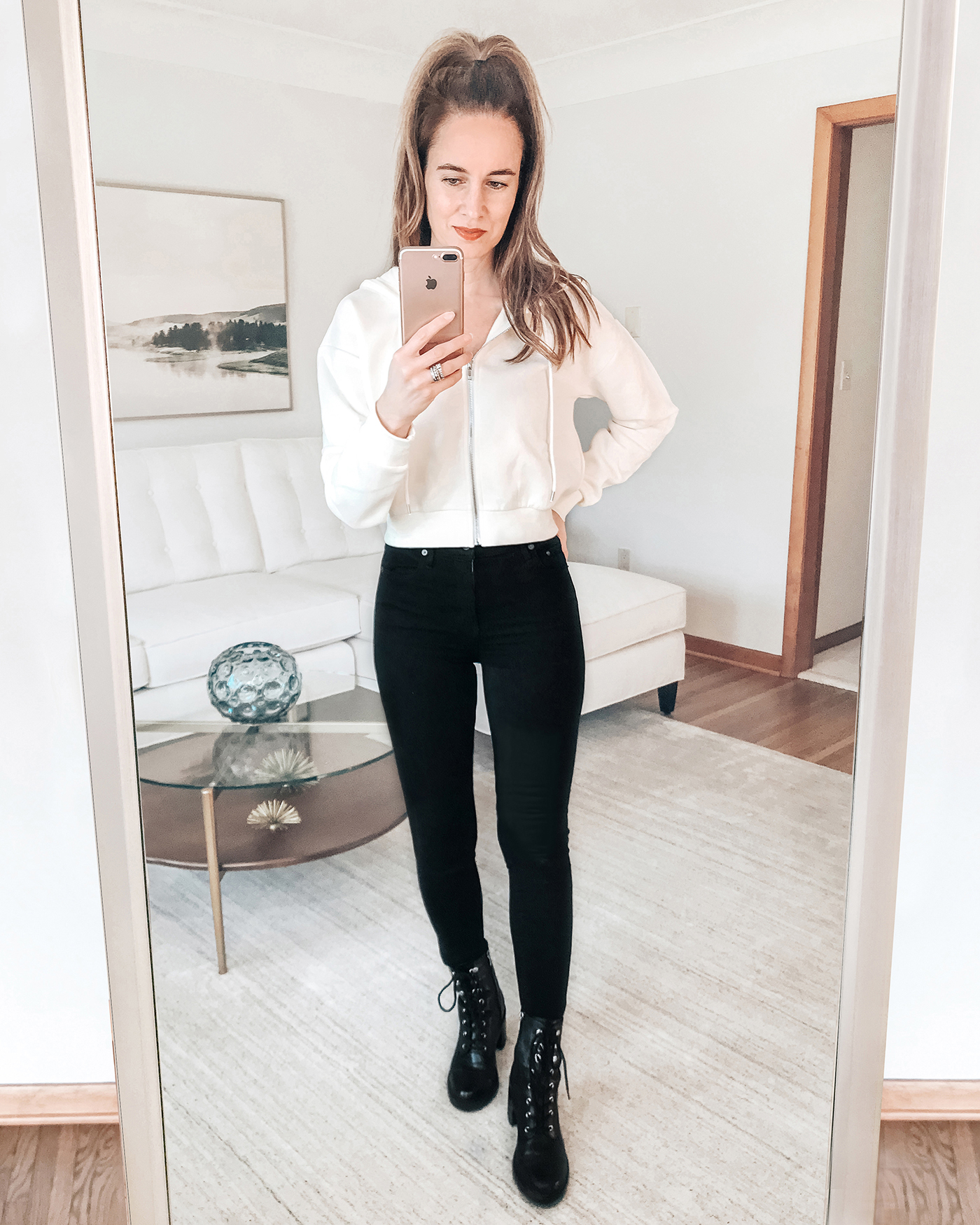 Daily Style Finds: My $15 Hoodie Sweatshirt + Combat Boots