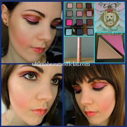 Ultima Beauty Too Faced Enchanted Beauty Unbearably Glam Makeup Set Tutorial Review With Swatches