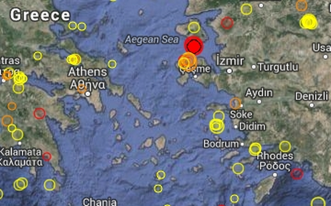 Συνεχείς σεισμικές δονήσεις στην Μυτιλήνη