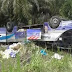 Bus Antarterbalik di Jalan Lintas Sumatera, 8 Orang Cedera Serius