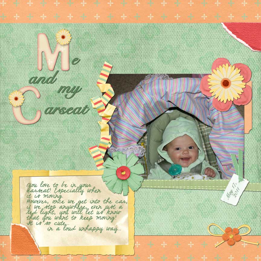 Kristal Kreations Summer Paisley kit from Twin Mom Scraps