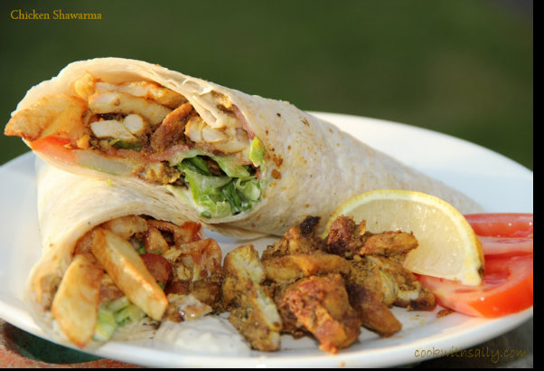 Lebanese Chicken Shawarma Recipe | Arabic Food Recipes
