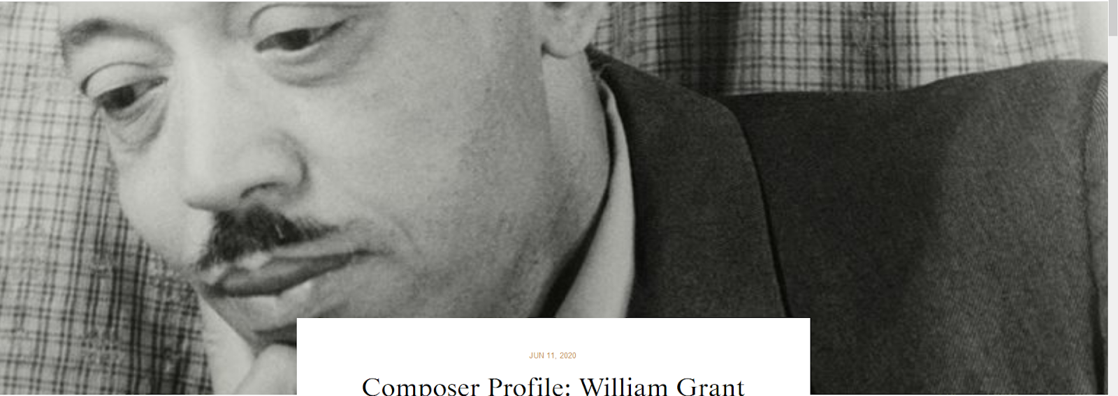 AfriClassical Composer Profile William Grant Still
