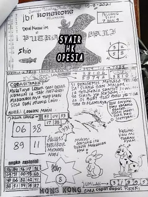 Prediksi Syair Togel Hk 18 September 2021 Togelwap