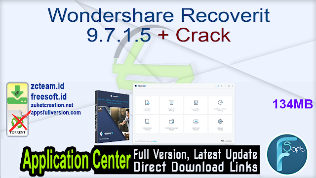 Wondershare Recoverit 9.7.1.5 + Crack_ ZcTeam.id