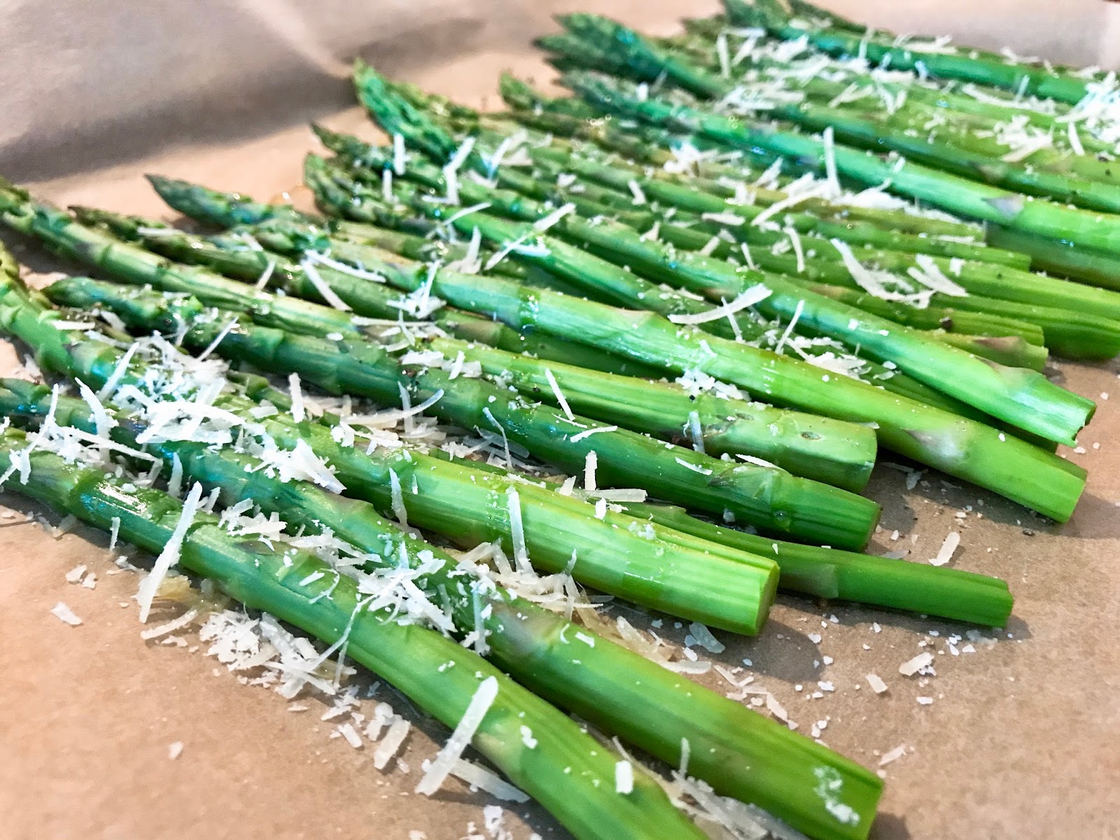 Roasted Asparagus with Parmesan and Balsamic Glaze