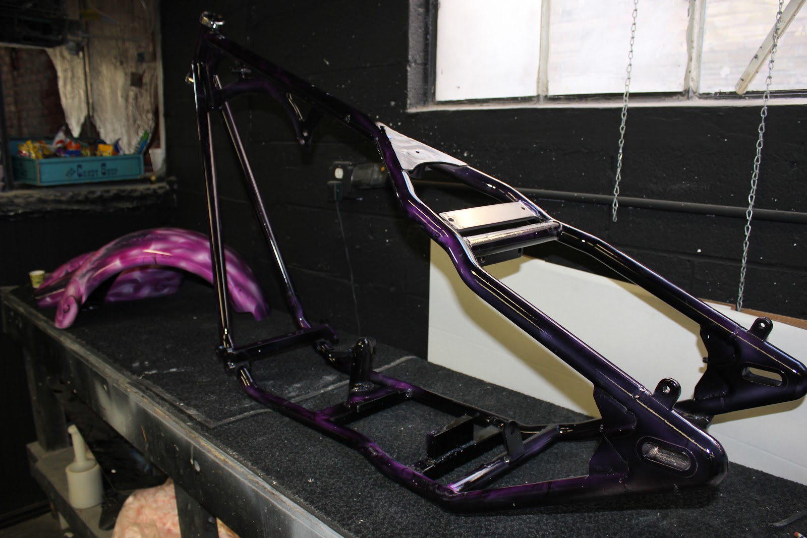 Online Motorcycle Paint Shop finished set