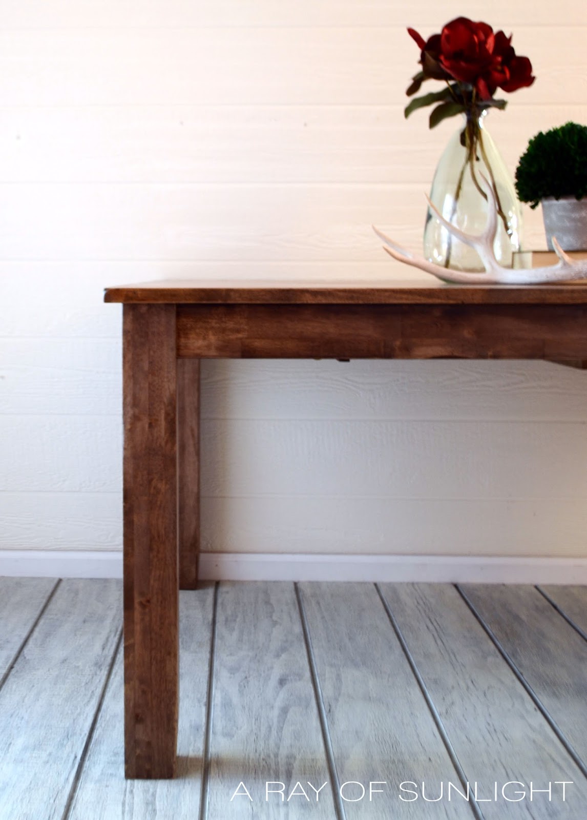 Weathered Wood Dining Table - A Ray of Sunlight