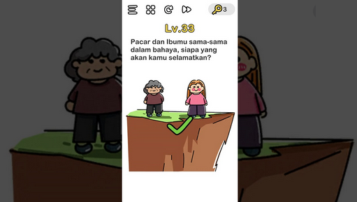 Pacar dan Ibumu samasama dalam bahaya, siapa yang akan kamu selamatkan