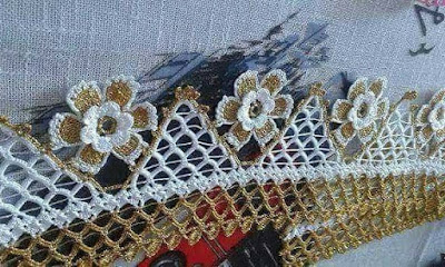 havlu kenarı modelleri simli havlu kenarı
