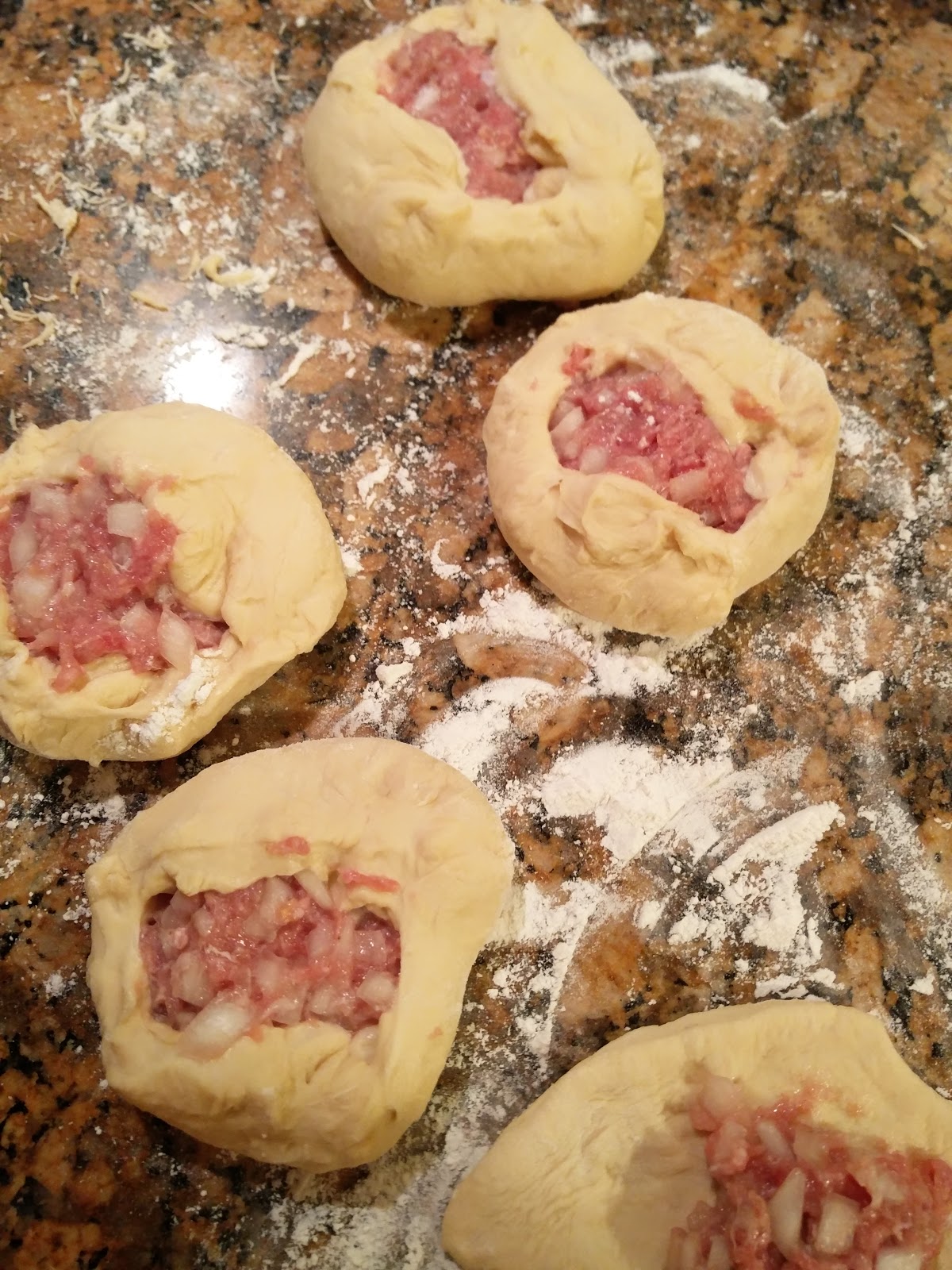 Nick and Alona Kitchen Belyashi "Meat Donuts"