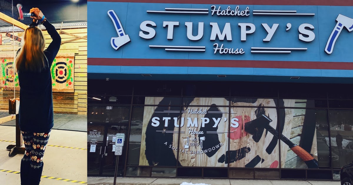 Hatchet Throwing In New Jersey Visiting Stumpy's Hatchet House Green