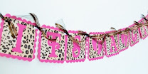 Pink Leopard It's A Girl Banner