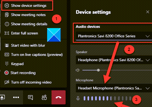 Le microphone ne fonctionne pas dans Microsoft Teams