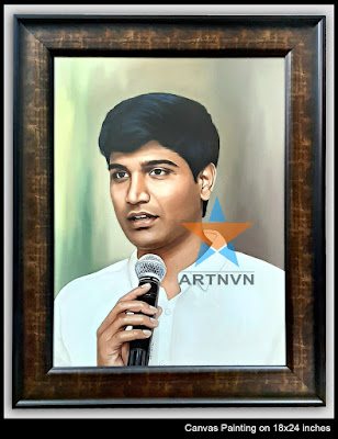 Top Best Professional Oil  Acrylic Canvas Portrait Photo Painting Artist in Hyderabad Telangana INDIA