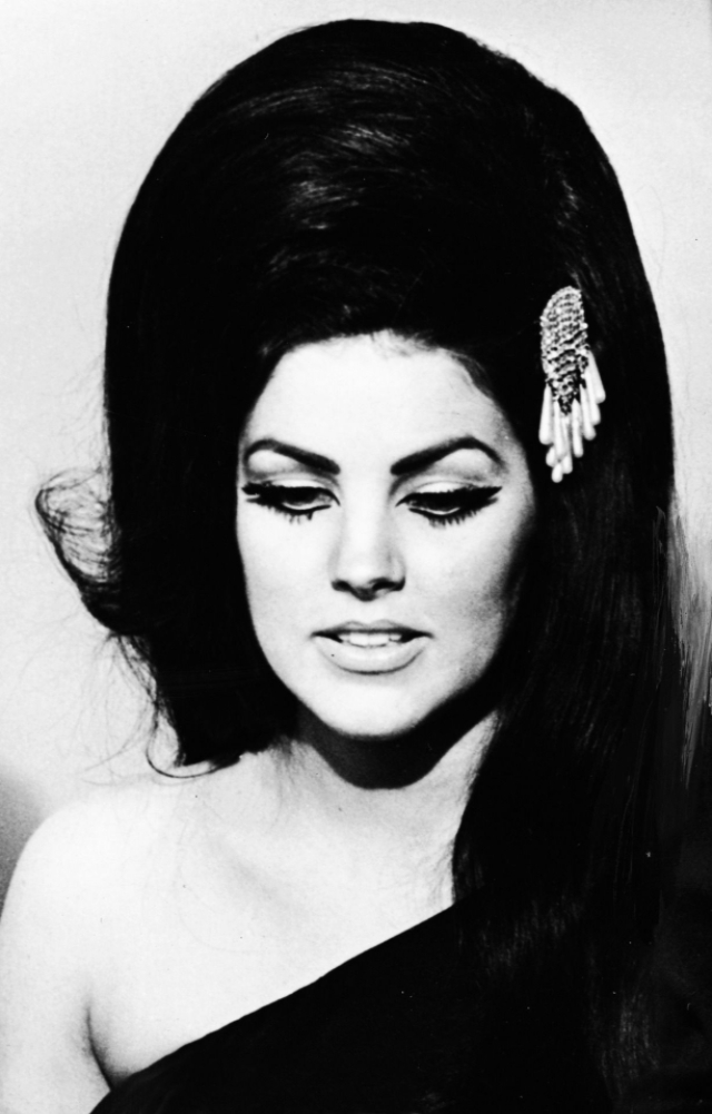Portraits of Priscilla Presley With Her Very Big Hair From the 1960s
