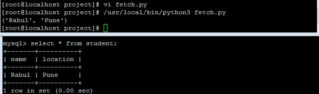 How To Fetch Value From Table Of Mysql Database Using Python On CentOS And RHEL 6 7 Step By Step 
