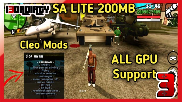 تحميل لعبة جتا سان أندرياس لايت للأندرويد Gta san andreas lite android