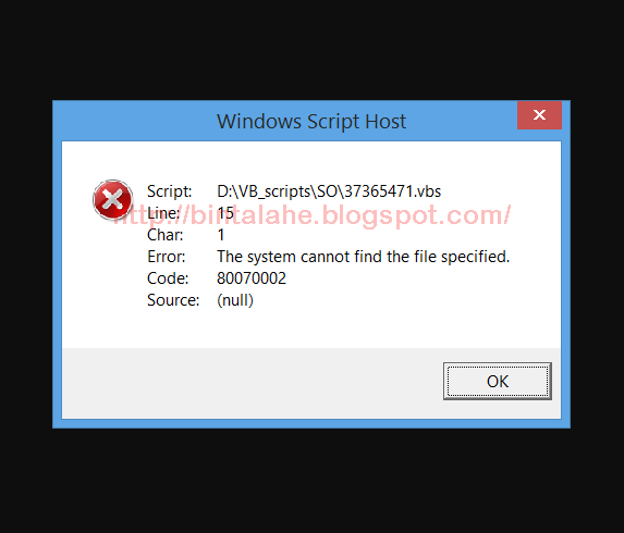 Windows script host 1 vbs. Windows script host. Host Error перевод.