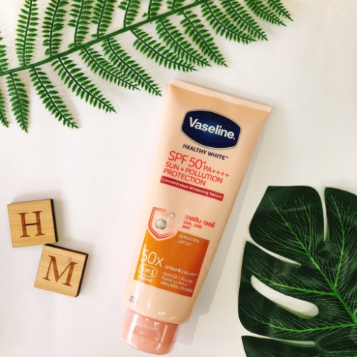 duong the trang da Vaseline 50x SPF 50++ 5 in 1