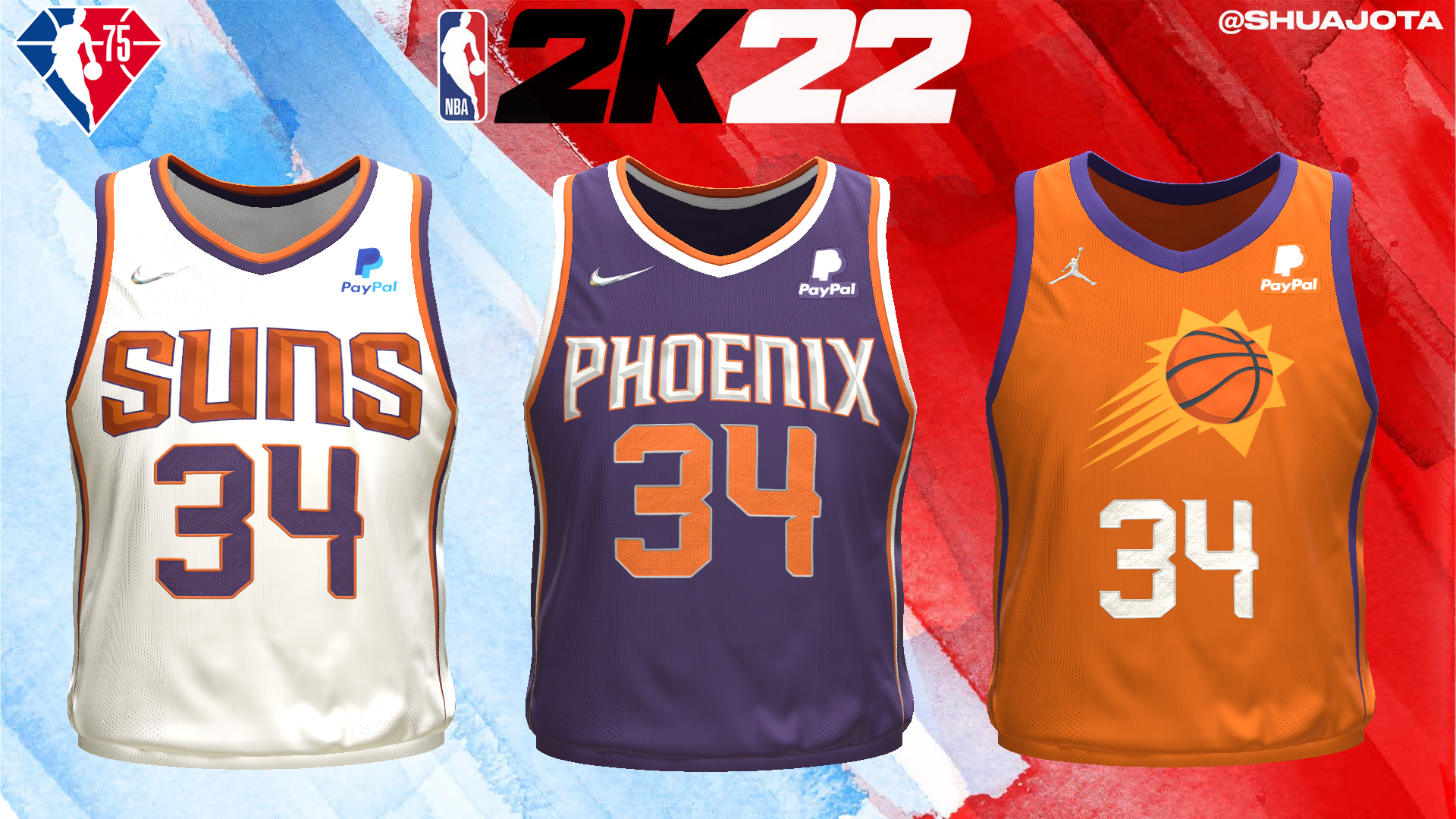 NBA 2K22 Mavs Phenomenal Jersey Pack by Kyu2K - Shuajota: NBA 2K24