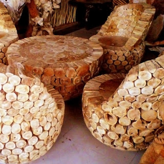 gambar mebel kayu bekas limbah kayu jati