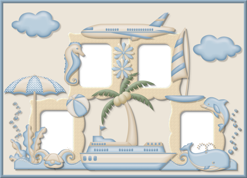 Creative Elegance Designs Beach Cluster Frame1