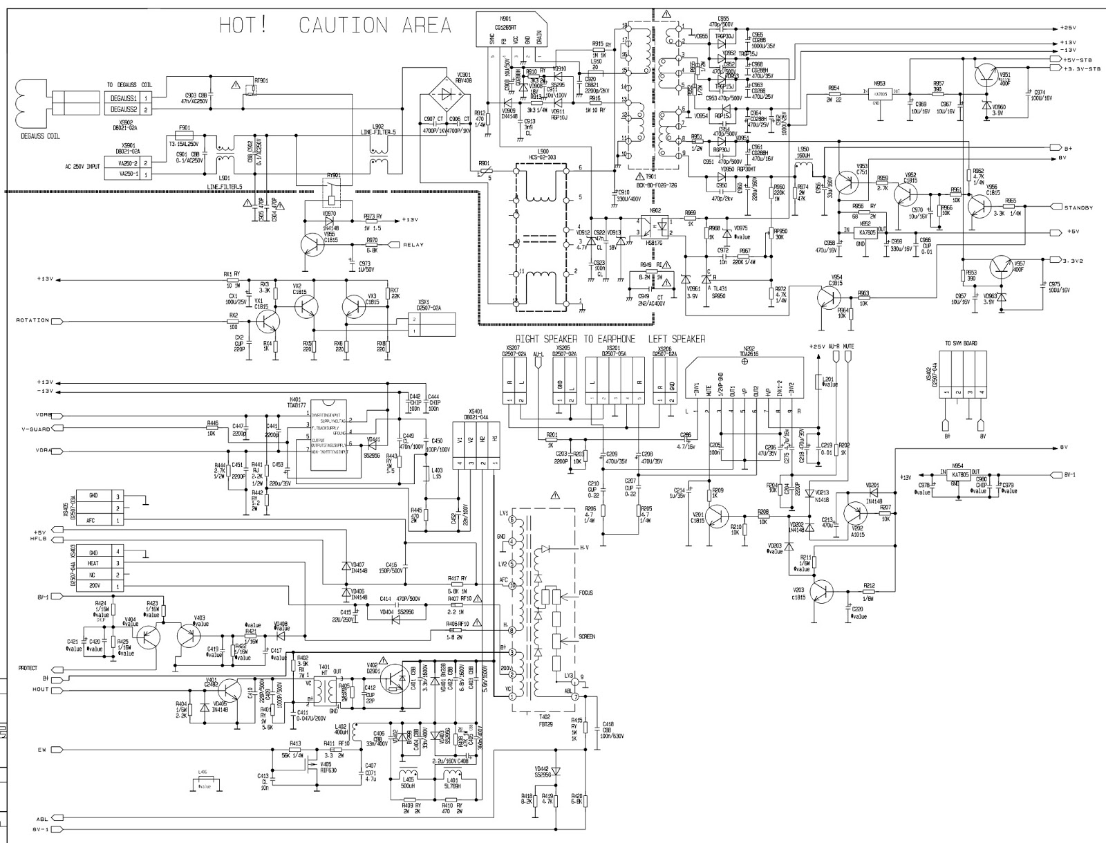 Electro help: TOPHOUSE KP-25 - KP-29 TV - MAIN POWER [SMPS] - AUDIO