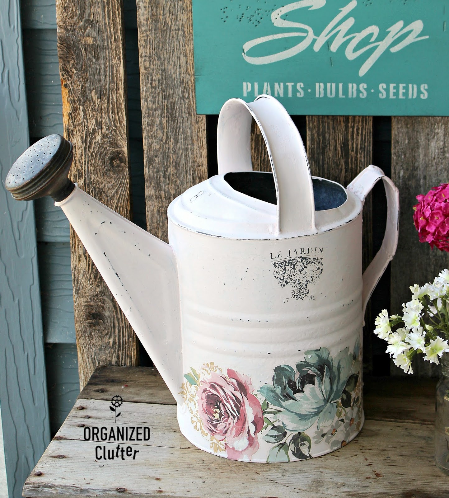 Upcycling An Earless Goodwill Pig Watering Can Organized Clutter