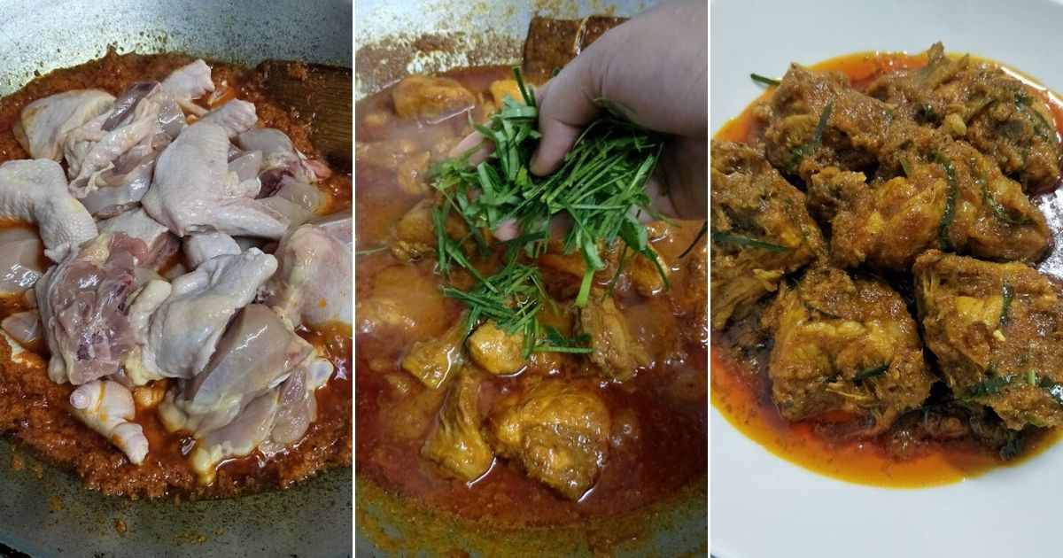 Resepi Rendang Ayam Sedap & Cara Masak Step by Step Sangat Mudah