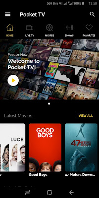 تطبيق Pocket TV للأندرويد, تطبيق Pocket TV مدفوع للأندرويد,Pocket TV apk, افضل تطبيق لمشاهدة القنوات المشفرة