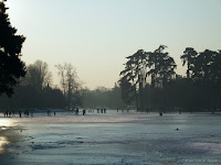 Fond d'écran janvier 2012 - Lac du bois de Boulogne gelé en janvier 2009